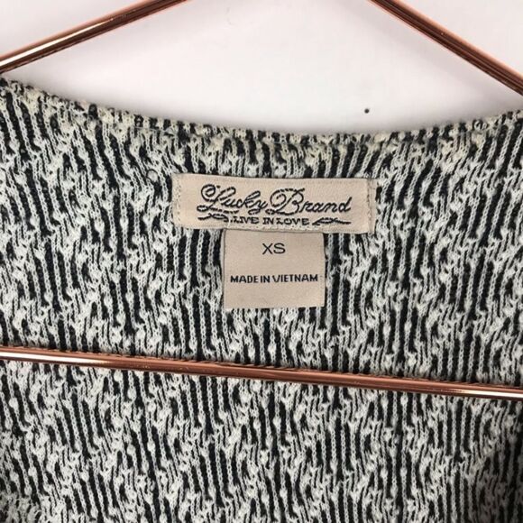 Lucky Brand Asymmetrical Zipper Knit Sweater XS - Picture 6 of 12